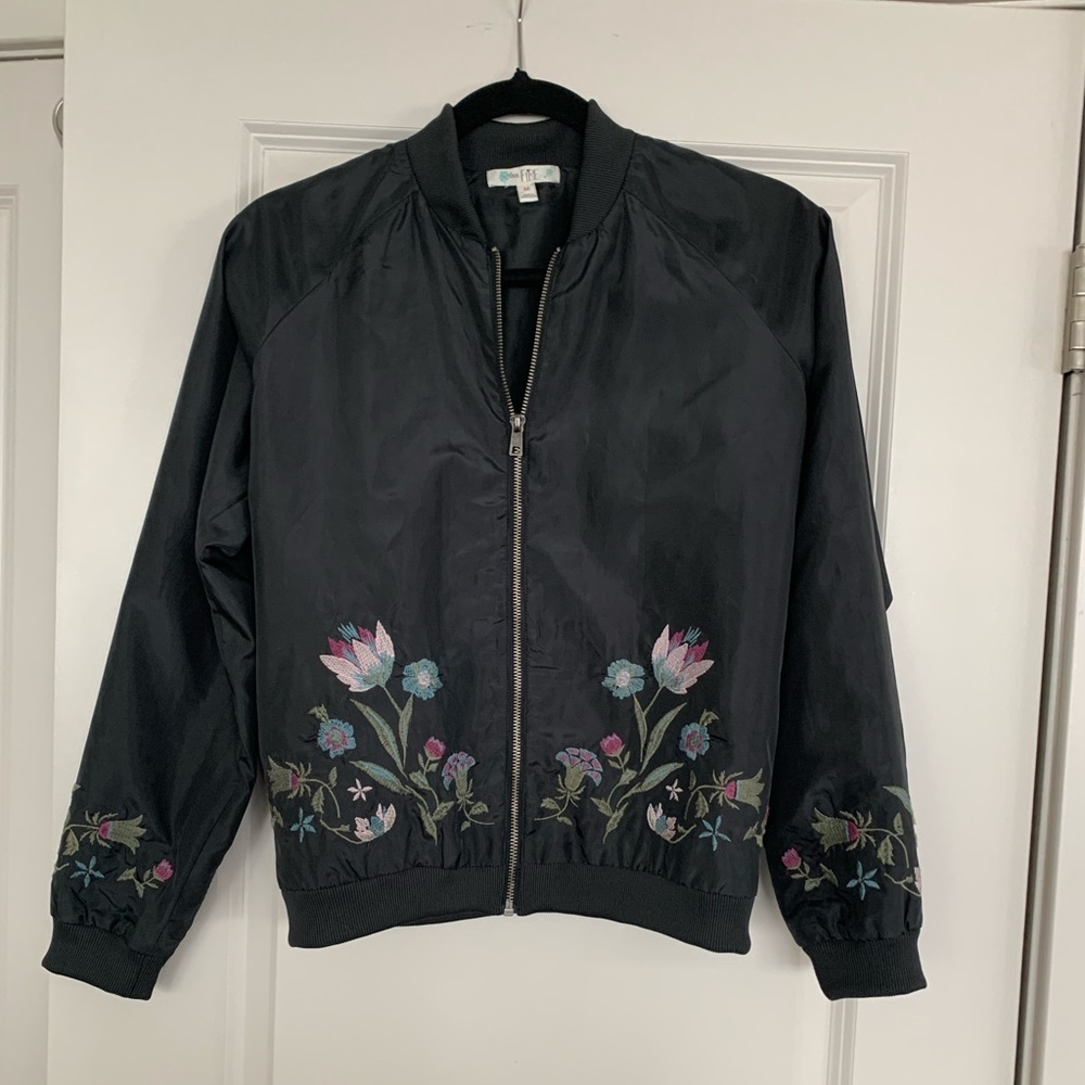 Floral Bomber Jacket - M